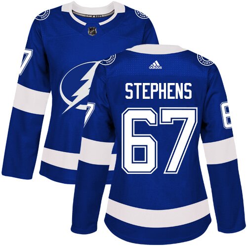 Adidas NHL Women's Mitchell Stephens Royal Blue Home Authentic Jersey - #67 Tampa Bay Lightning
